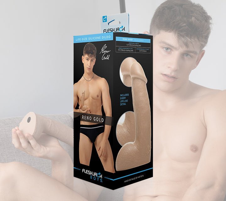 Fleshjack Boy Reno Gold Dildo